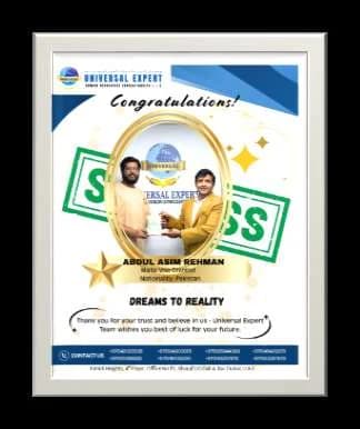 Abdul Asim Rehman — Malta work visa