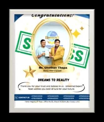 Chethan Thapa — Malta work visa
