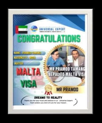 Pramod Tamang — Nepal → Malta